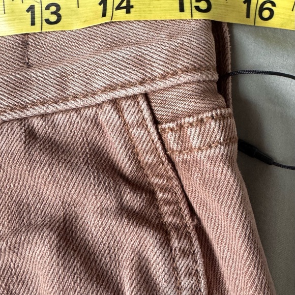 Veronica Beard Taylor High Rise Wide-Leg Jeans in Tan Sierra - Picture 5 of 9